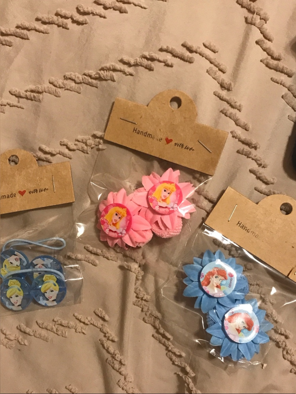 Disney Princess Pink & Blue Princess Hair Ties for Your Little One